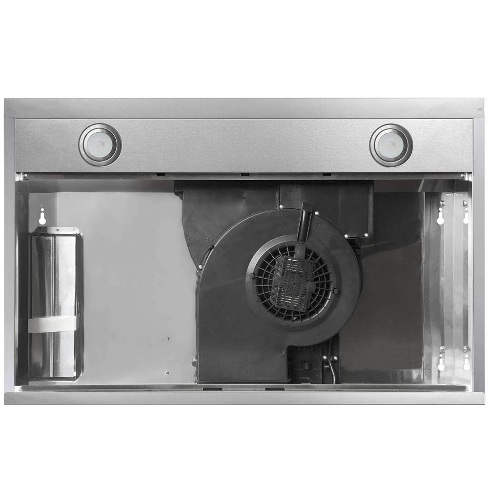 CAVALIERE 30 Inch Under Cabinet Range Hood - Ultra Slim Stainless Steel Kitchen Exhaust Vent with 200 CFM, 3 Speed Fan & Touch Control LED Lights - 3 Year Warranty - Perfect for Modern Kitchens and Small Spaces