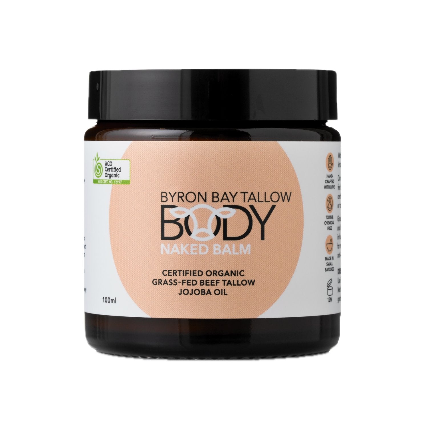Byron Bay Tallow Body Balm - All-Natural Moisturizer for Dry Skin | Hydrating & Nourishing Skin Care for Face, Hands & Body | Perfect for Daily Use & Sensitive Skin