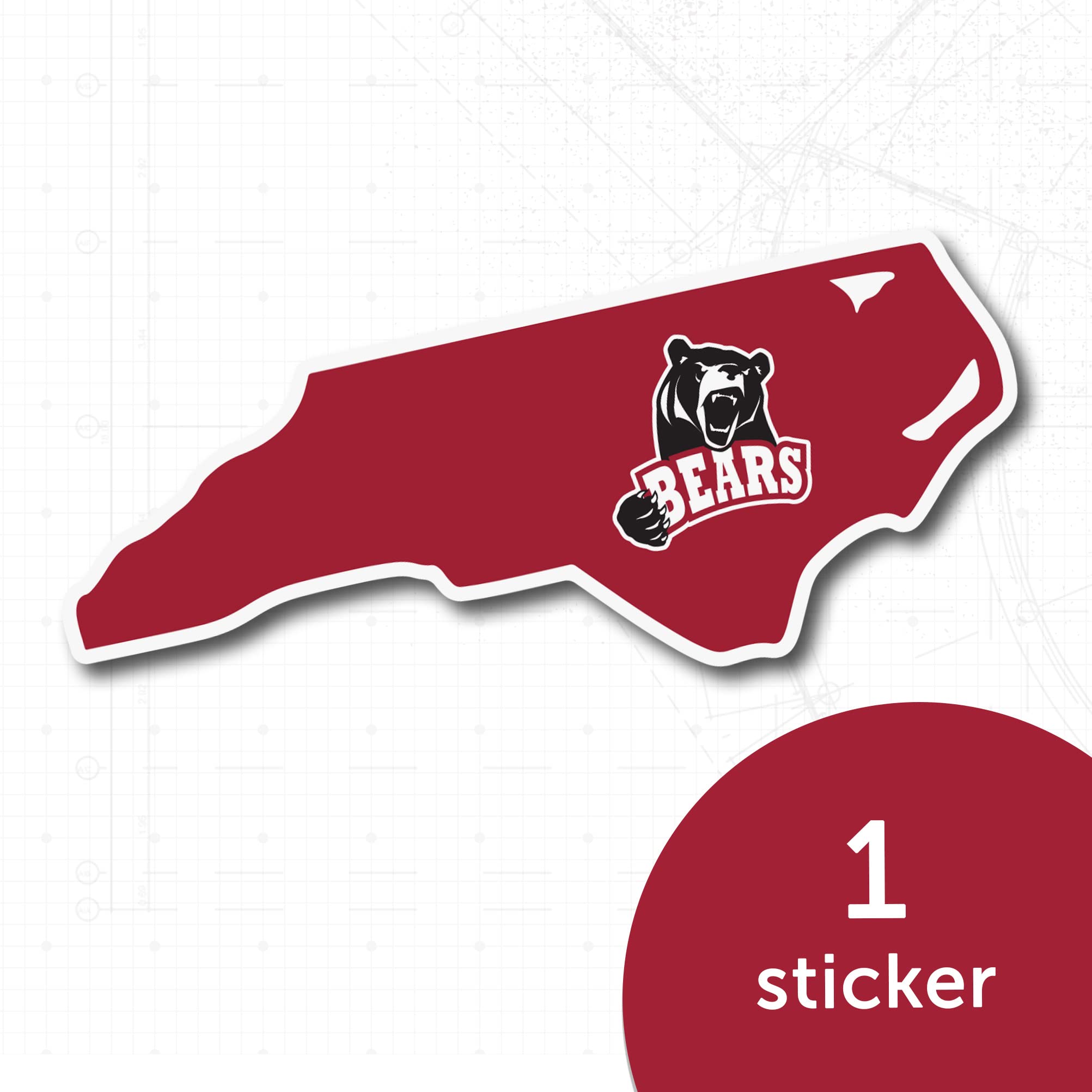Desert Cactus Lenoir-Rhyne University Bears LR LRU Vinyl Decal Sticker - Waterproof Laptop, Water Bottle, Car, Scrapbook Decor - Perfect for College Students, Alumni Gifts & School Spirit Accessories