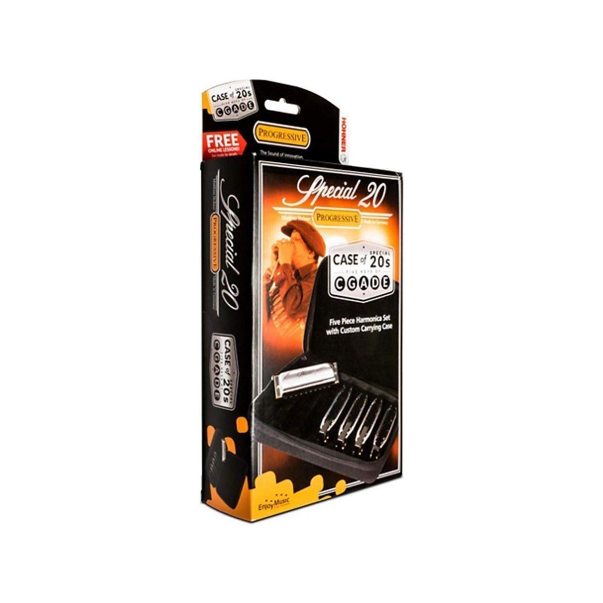 Hohner Special 20 Pro Pack - 5-Piece Harmonica Set in Key of C, G, A, D & F - Blues, Folk & Rock Music Performance - Perfect for Beginners & Professionals