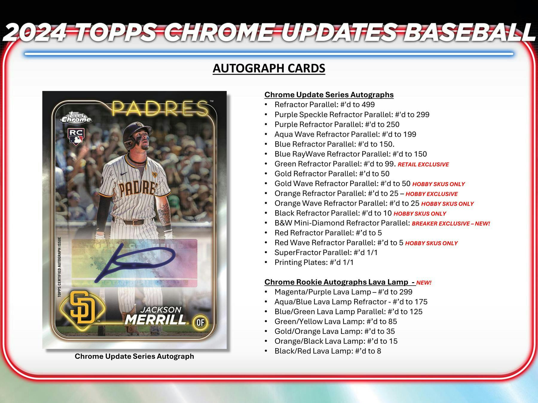 2024 Topps Chrome Update Series Baseball Hobby Box - Premium Baseball Cards Collection for Collectors & Investors - Perfect for Trading, Gifting & Display