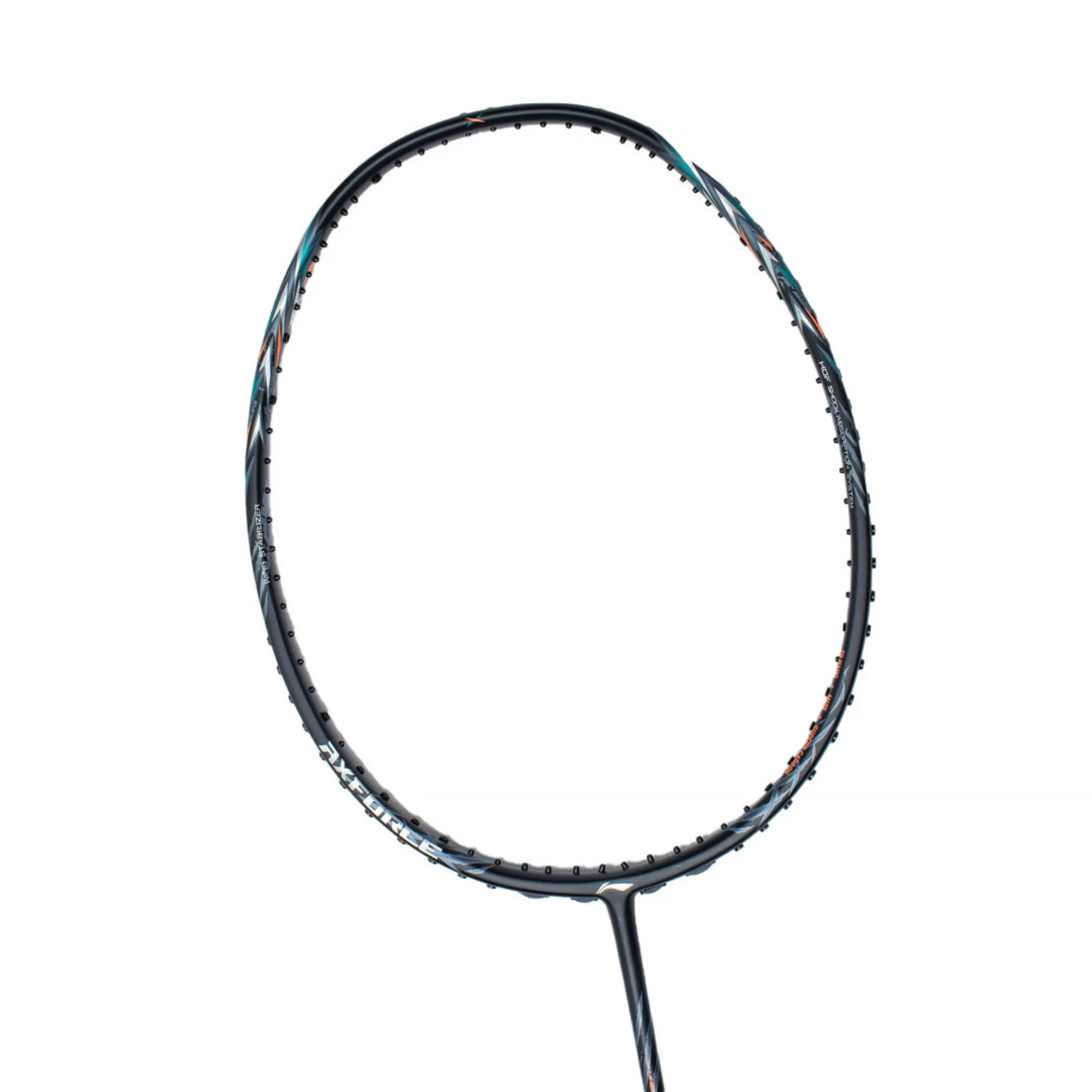 Li Ning Axforce 70 Unstrung Badminton Racket AYPT277 4U - Professional Carbon Fiber Badminton Racquet for Smash & Control - Perfect for Tournaments & Training Sessions