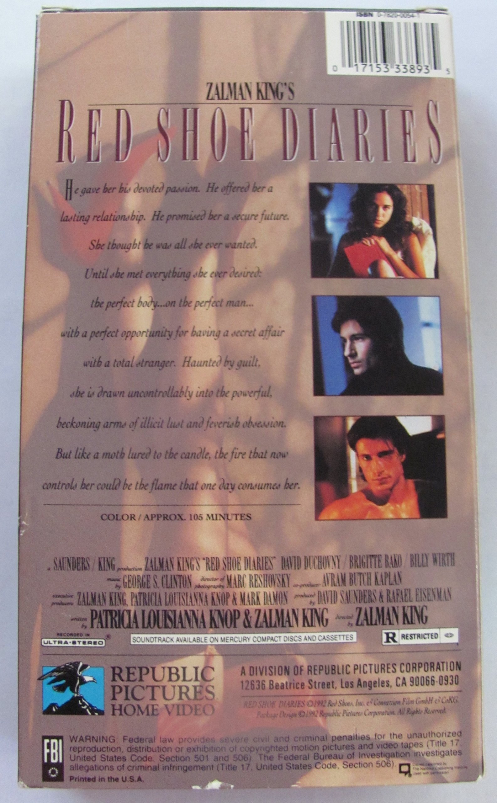 Red Shoe Diaries - The Movie [VHS] | Romantic Drama Film | Perfect for Date Nights & 90s Movie Collections