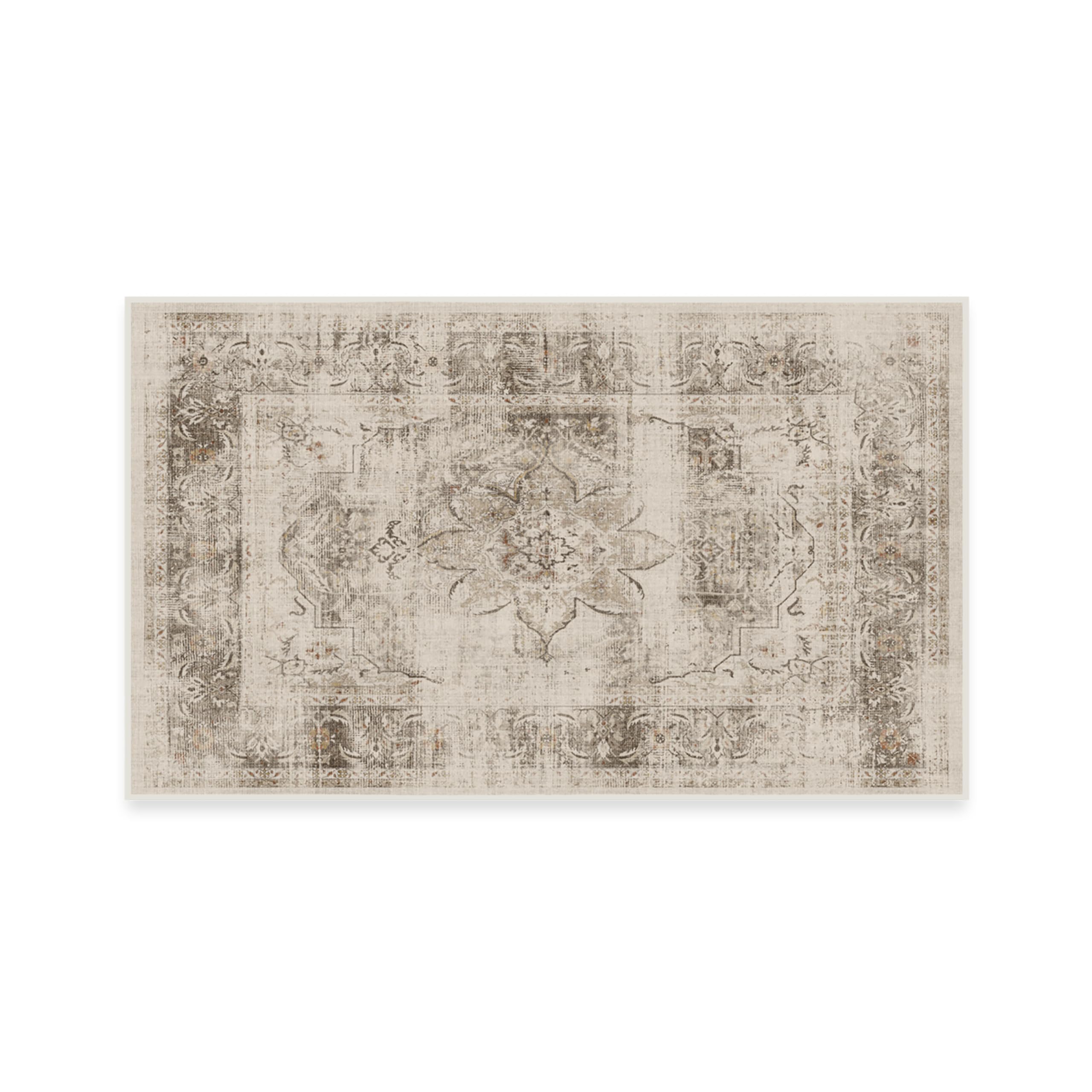 Washable 3x5 Area Rug by Ruggable - Sarrah Hazel Pattern, Non-Slip Gripper Pad, Premium Soft Rug for Living Room, Bedroom, Kitchen, Office & Classroom | Perfect for High-Traffic Areas, Pet-Friendly Homes & Easy Cleaning