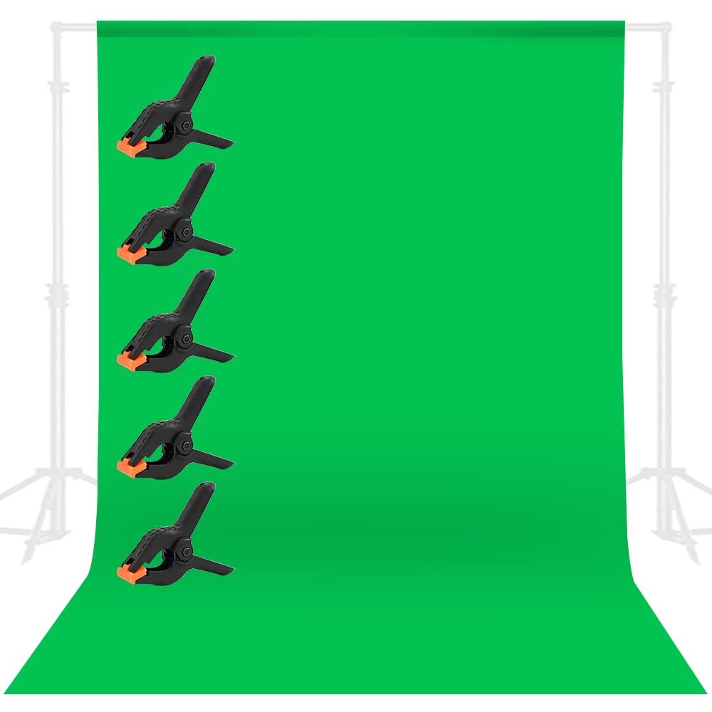 CIPAZEE 8x10FT Green Screen Backdrop for Photography & Video Recording - High-Quality Chroma Key Background for YouTube, Live Streaming, and Professional Photo Shoots
