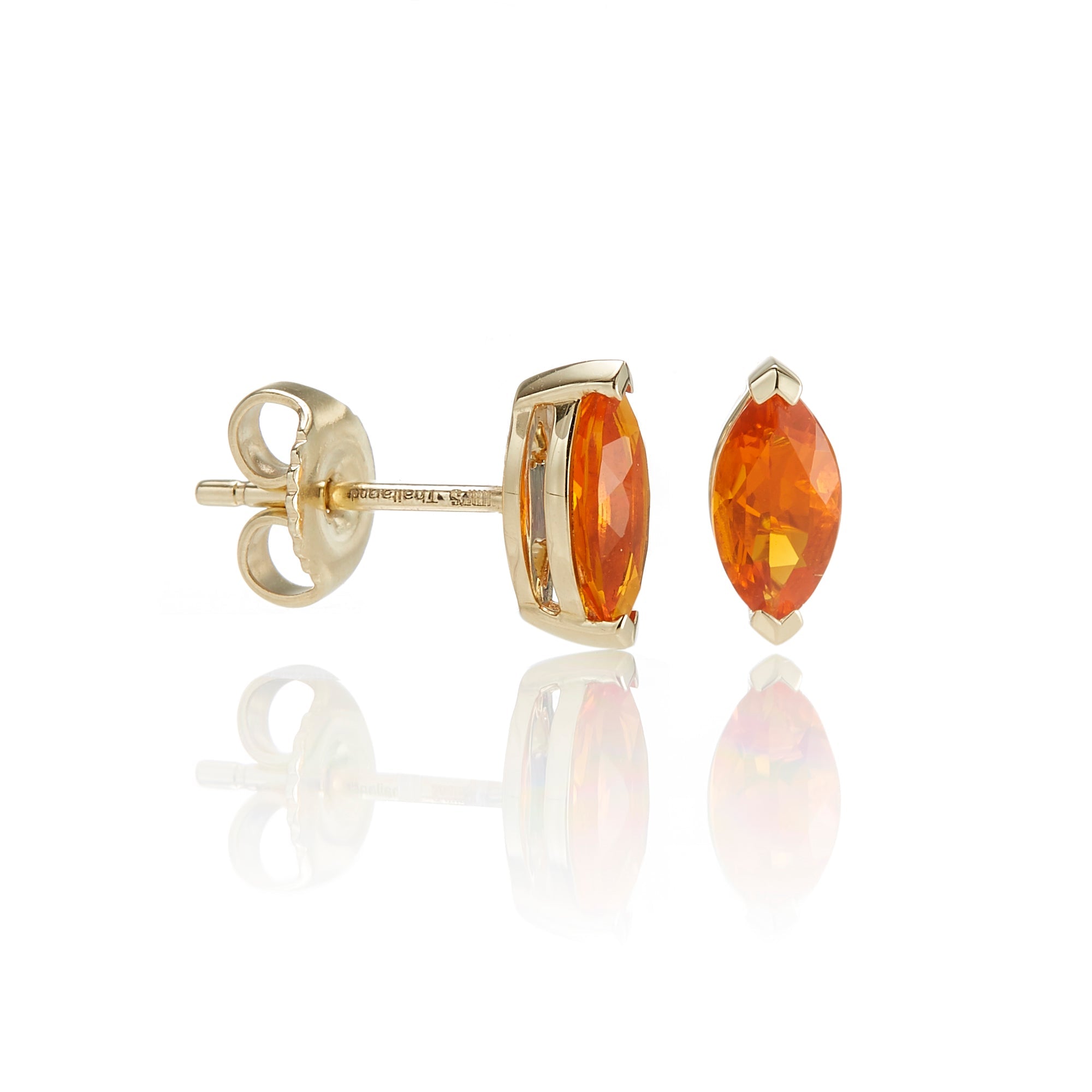 Stunning Fire Opal Marquis Stud Earrings for Women – Dainty & Elegant Jewelry Gift for Birthdays, Anniversaries & Special Occasions