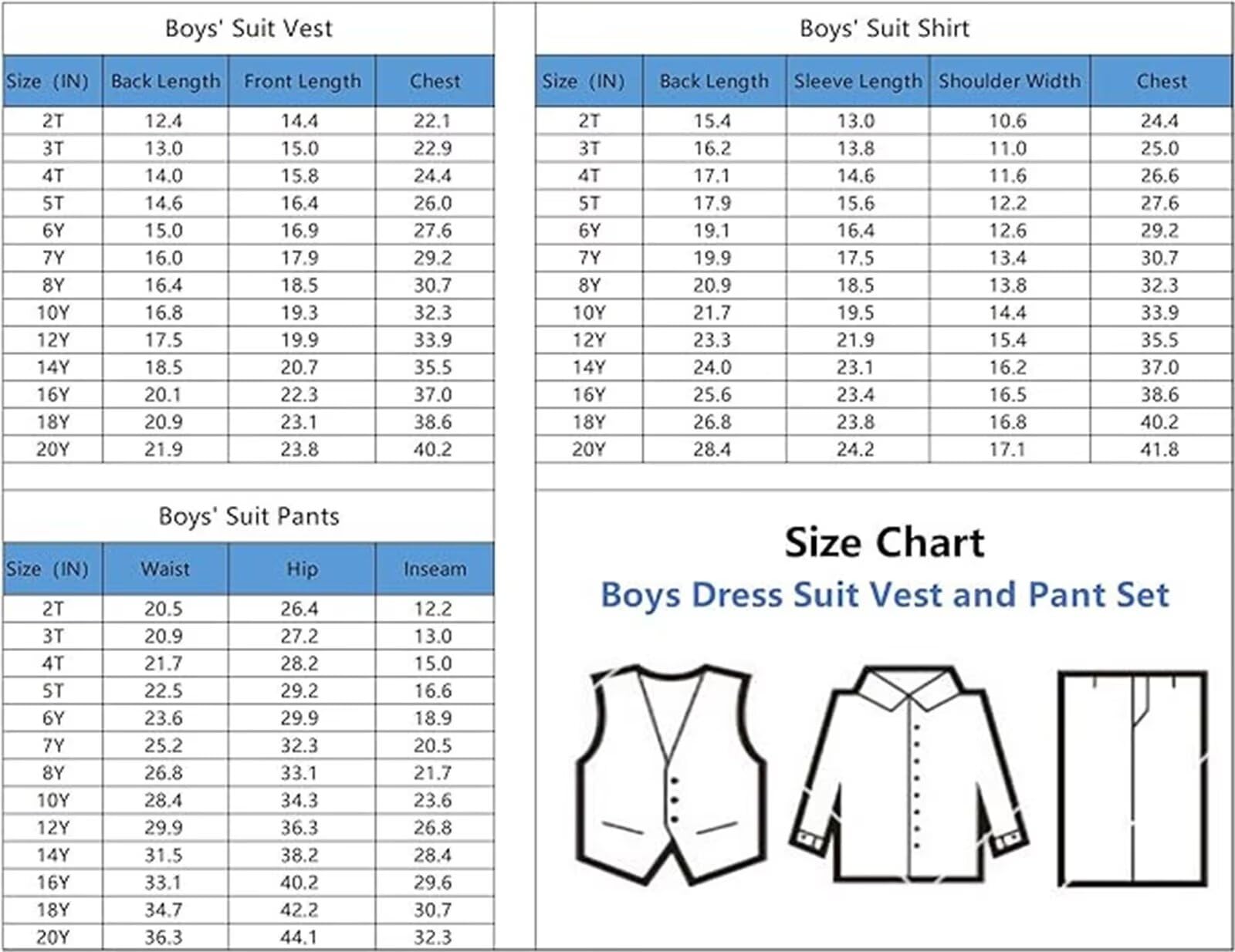 Boys Formal Tuxedo Suit Set for Weddings & Events