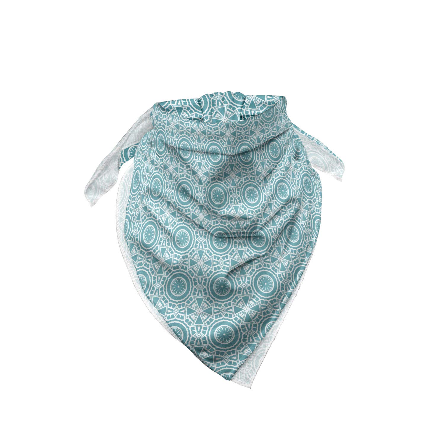 Ambesonne Boho Bandana Scarf - Modern Mandala Print Unisex Head Wrap & Neck Tie for Women Men - Yoga, Music Festival, Outdoor Activities Accessory