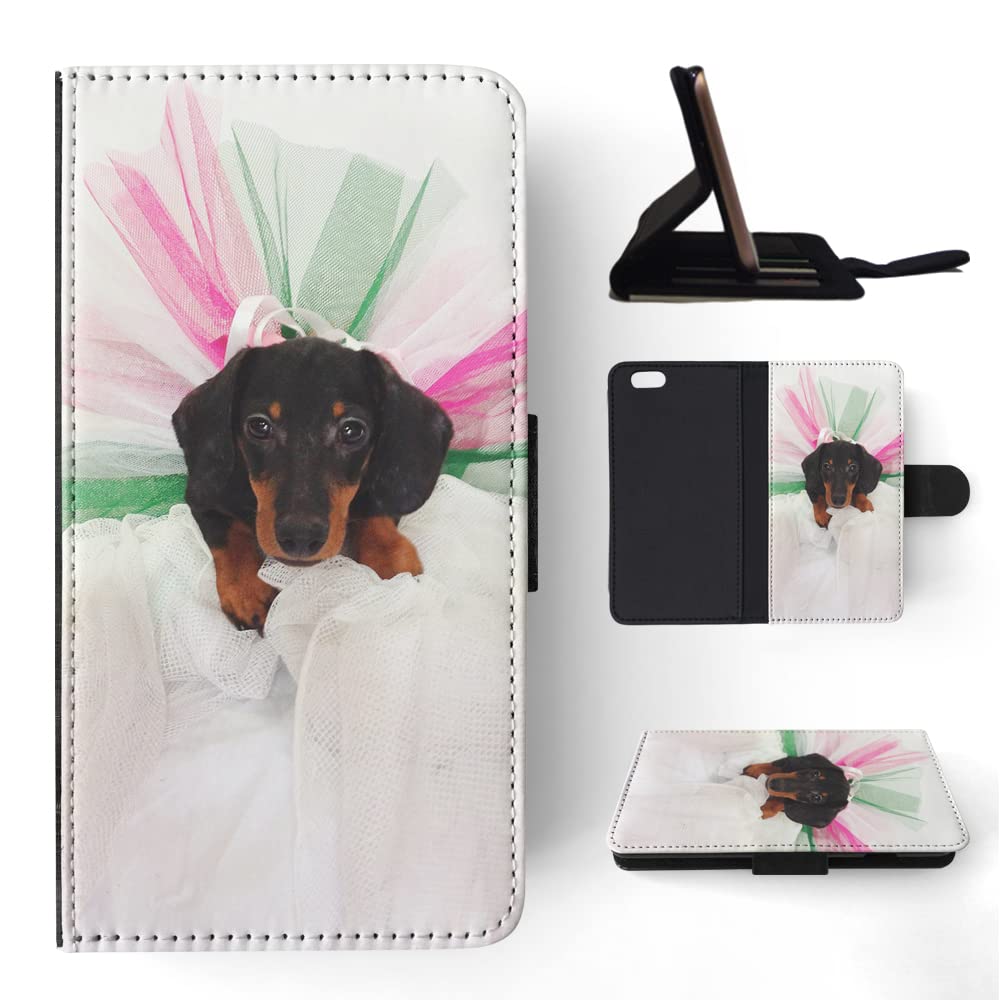 Dachshund Dog 16 FLIP Wallet Phone Case for Apple iPhone 6/6S - Stylish Protective Cover with Card Slots | Perfect for Pet Lovers, Daily Use & Travel Accessories