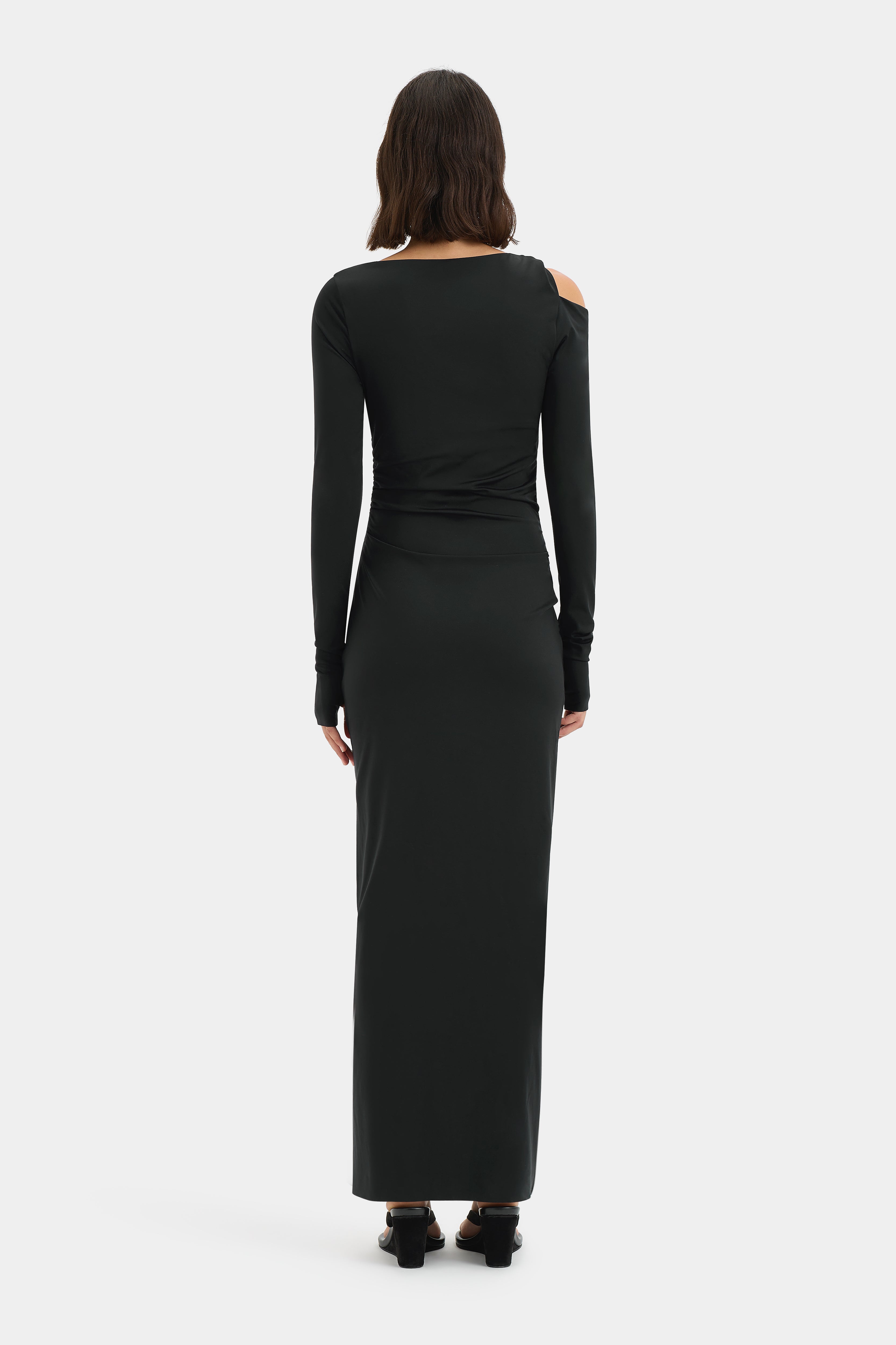 Elm Long Sleeve Midi Dress for Women - Elegant Casual & Office Wear - Perfect for Work, Date Night & Fall Layering