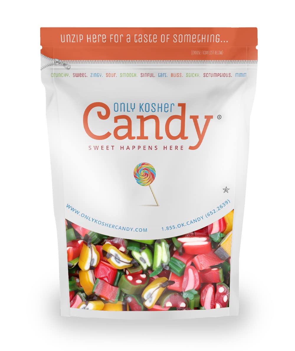 Kosher Certified Fruit Mania Licorice Candy - 2 Pounds | Assorted Fruit Flavors & Shapes | Soft, Sweet & Chewy | Perfect for Parties, Gifts & Snacking