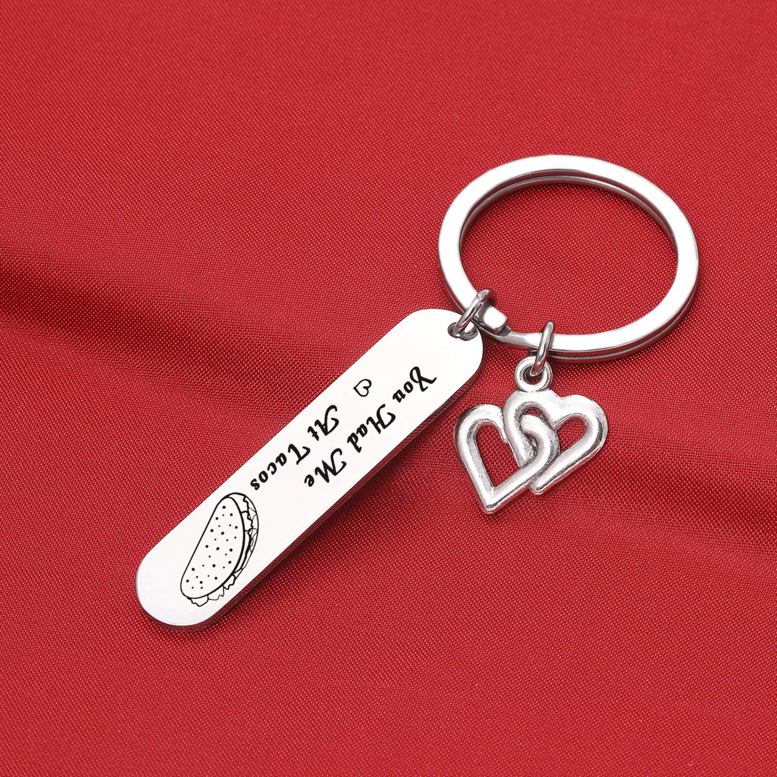 De&ai Taco Addict Jewelry - Mexican Food Lover Gift for Best Friend & Girlfriend - Taco Enthusiast Keychain for Women - Perfect Taco-Themed Accessory for Birthdays, Cinco de Mayo & Foodie Gifts