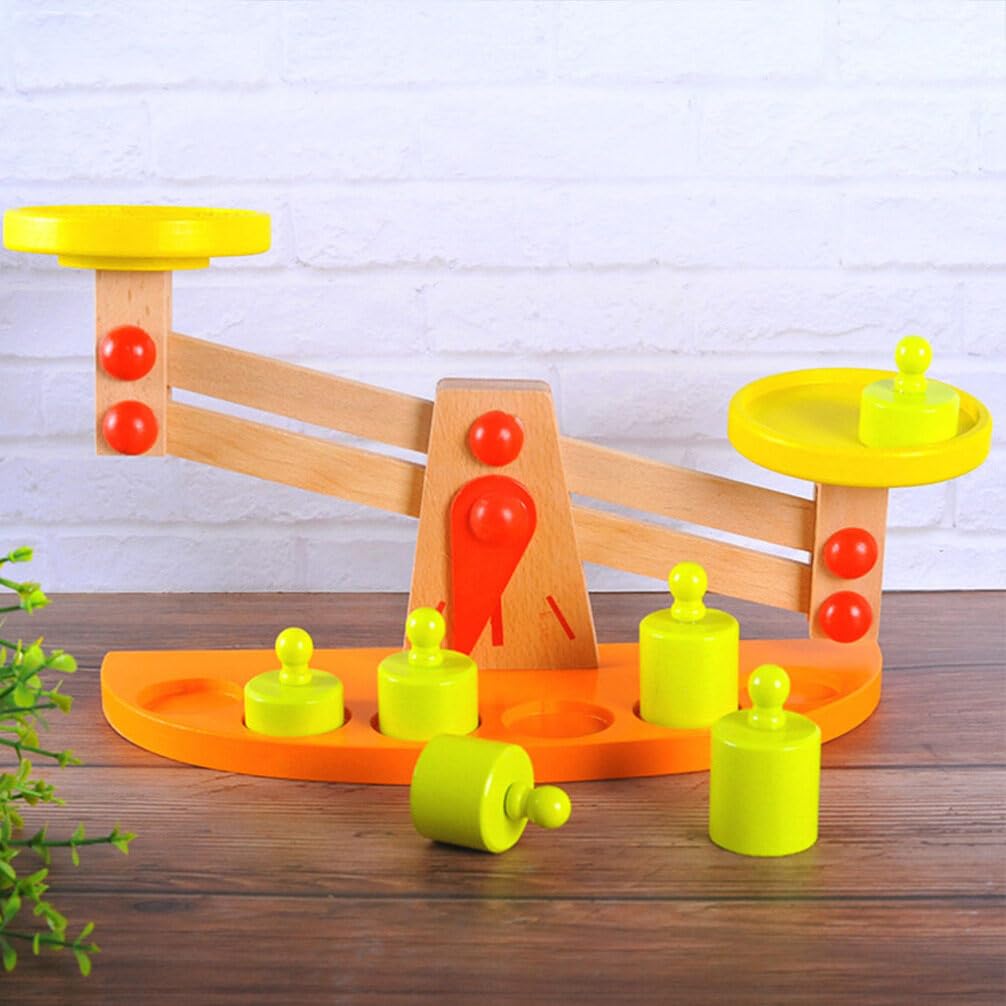 Wooden Balance Scale Toy for Toddlers - Kidcraft Educational Math Playset, Creative Assembled Learning Toy for Kids | Perfect for Homeschooling & Early Childhood Development