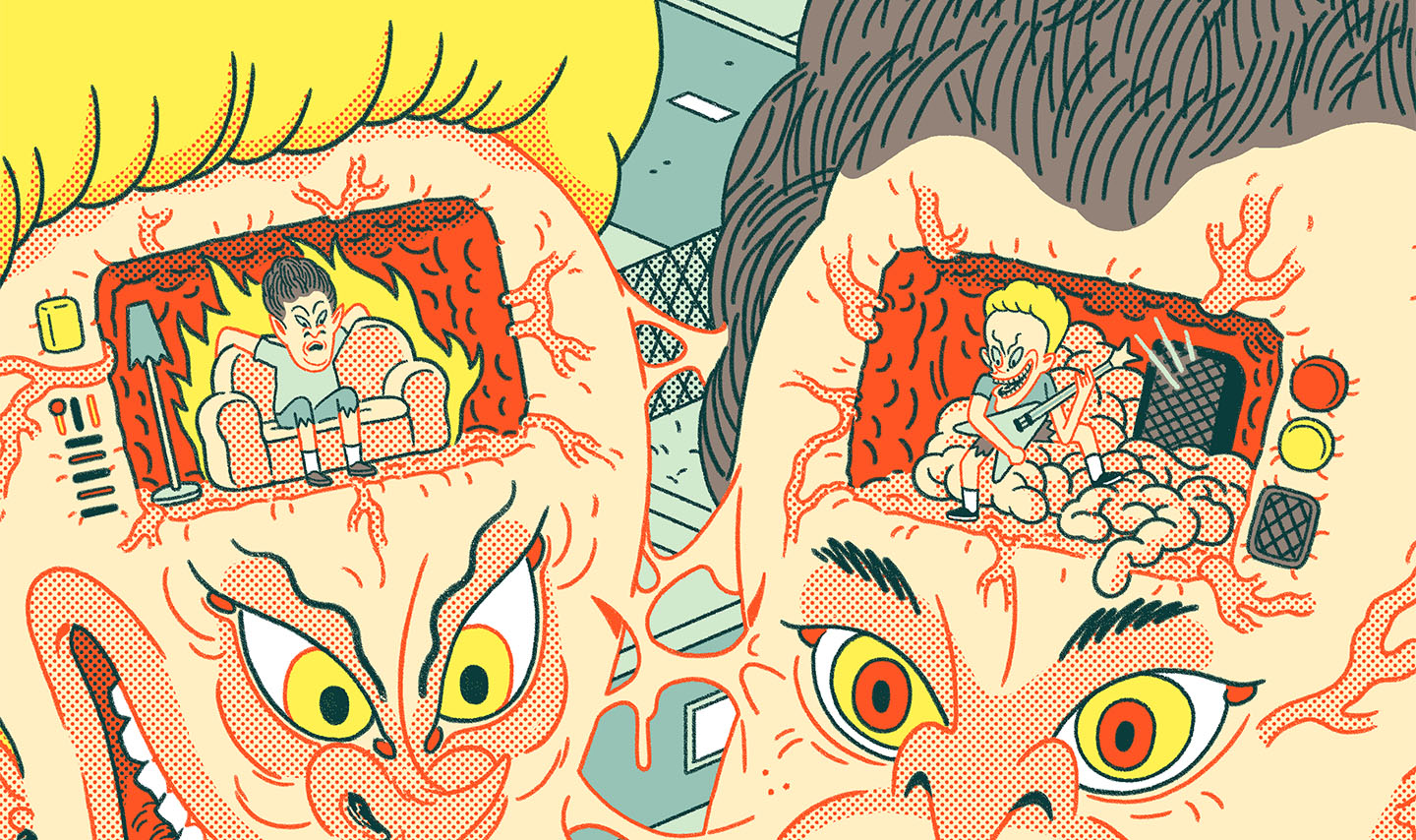 Beavis and Butt-Head Poster - Classic 90s Cartoon Wall Art for Fans, Home & Office Decor - Perfect for Bedrooms, Game Rooms & Pop Culture Collectors