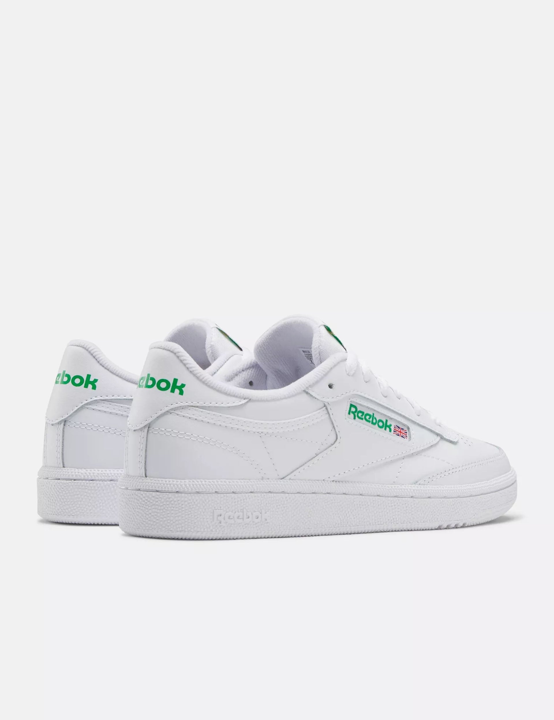 Reebok Club C 85 Vintage Sneakers - Cloud White & Glen Green - Classic Comfort for Casual Wear, Gym, and Everyday Fashion