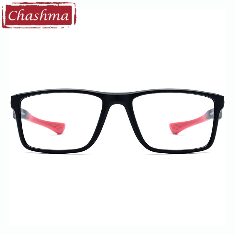 Men's Titanium Square Full Rim Sport Eyeglasses - Lightweight TR90 Frame for Active Lifestyle | Perfect for Running, Cycling & Outdoor Activities