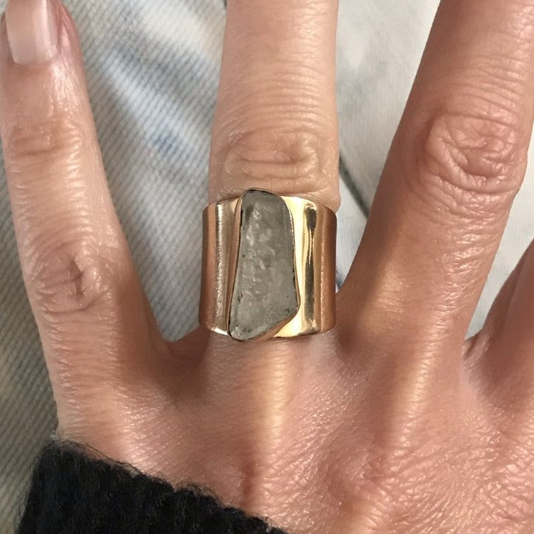 Dominique Adjustable Statement Ring for Women - Elegant Fashion Jewelry for Parties, Weddings & Everyday Wear