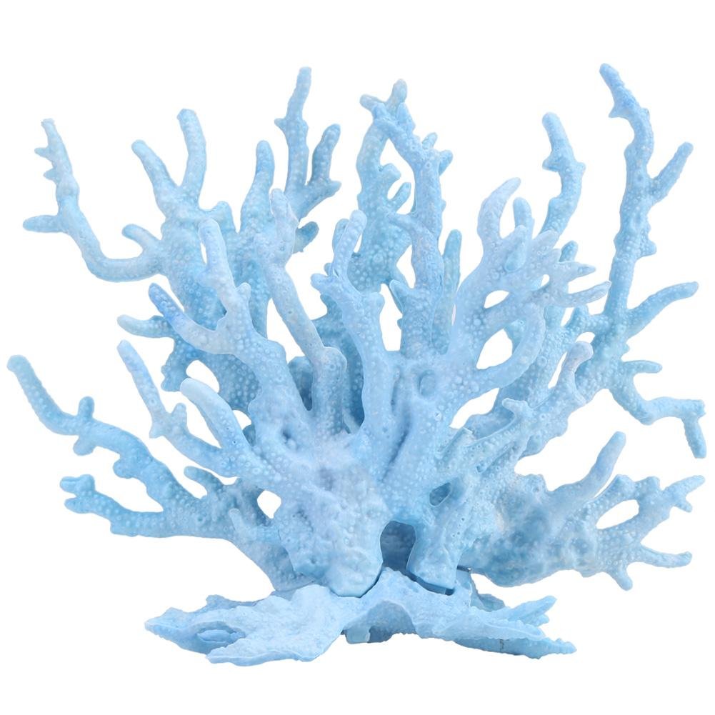 Zyyini Artificial Coral Decor for Aquarium - Plastic Easy-Clean Vivid Coral Plants for Fish Tank, Underwater Garden & Home Decor | Perfect for Saltwater Tanks, Reef Aquascaping & Marine Theme Decorations