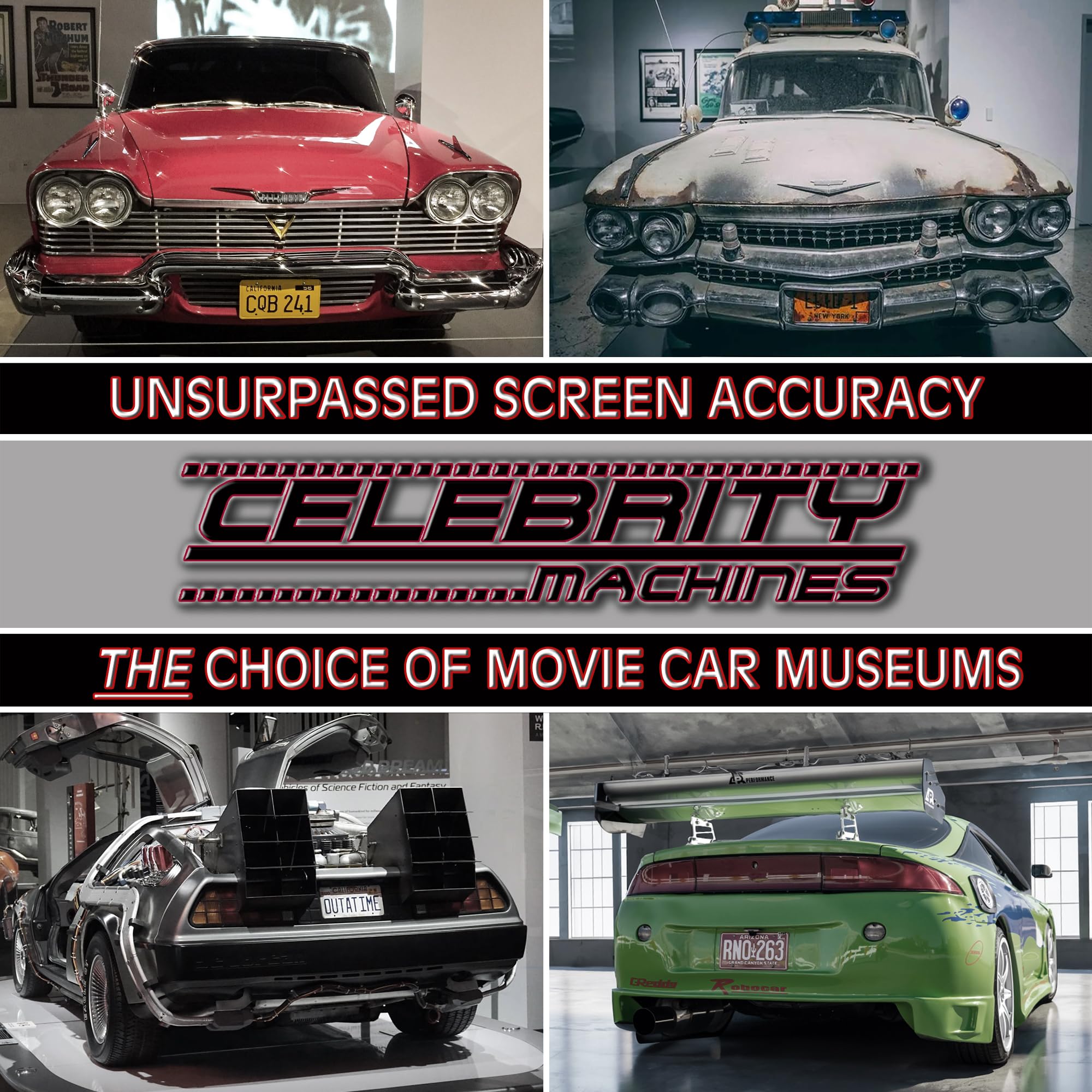 Back to The Future Metal License Plates - Outatime & 2015 Replica - Perfect for Car Decoration, Movie Collectibles & Fan Gifts