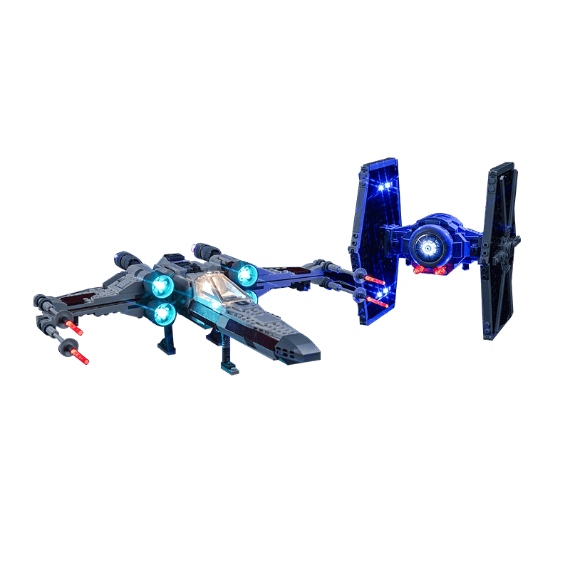 LEGO Star Wars TIE Fighter & X Wing Mash Up 75393 Light Kit - DIY Building Blocks Lighting Set for Display & Collection | Perfect for Home Decoration, Gift Giving & Star Wars Fans