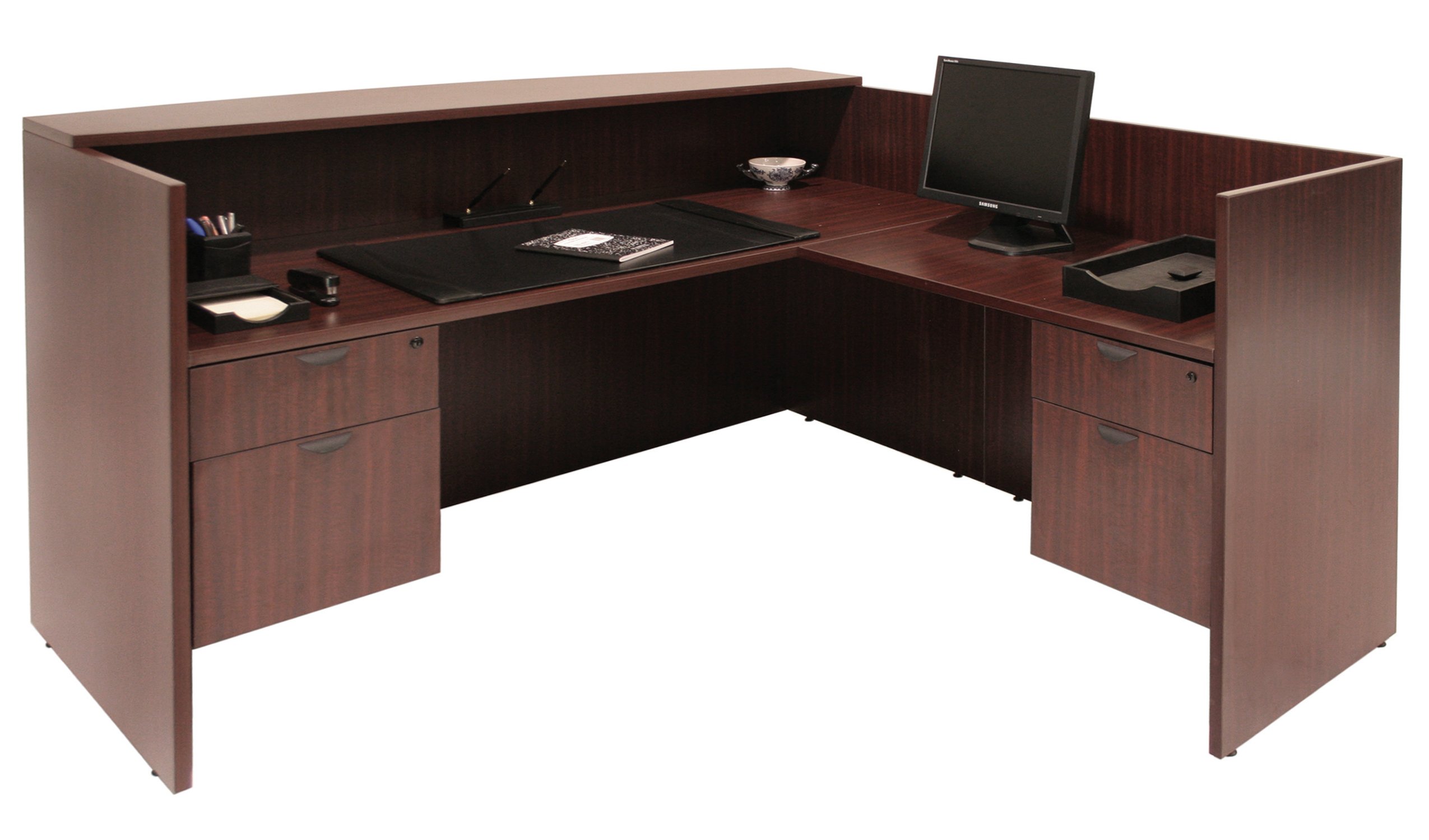 Regency Pedestal Reception Desk - 71