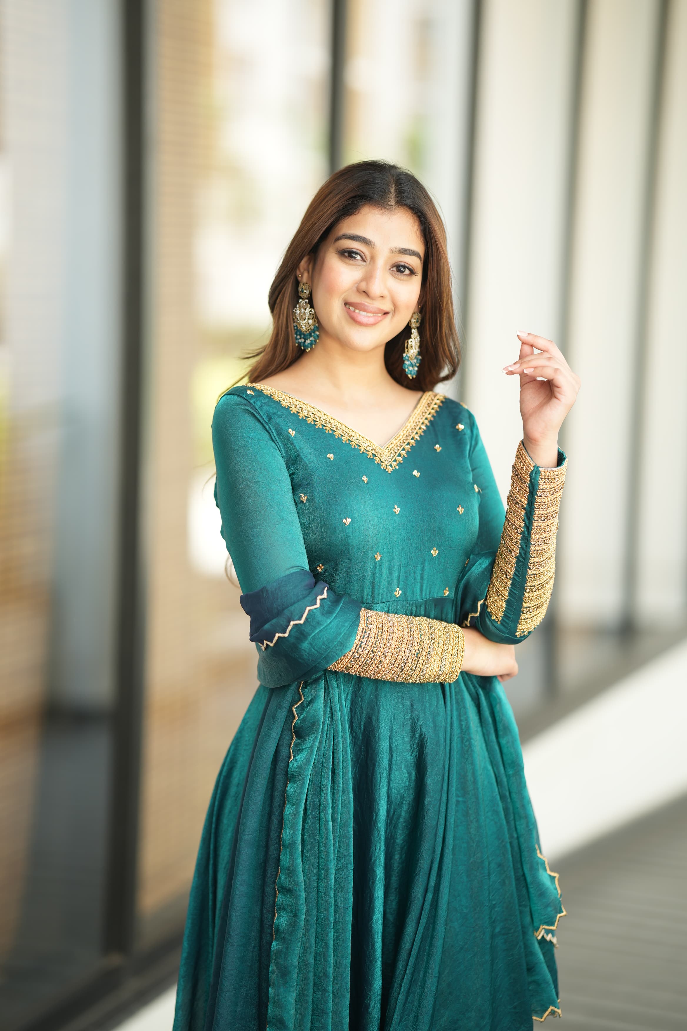 Rukshana Premium Designer Anarkali Dress for Women - Elegant Ethnic Party Wear for Weddings, Festivals & Special Occasions
