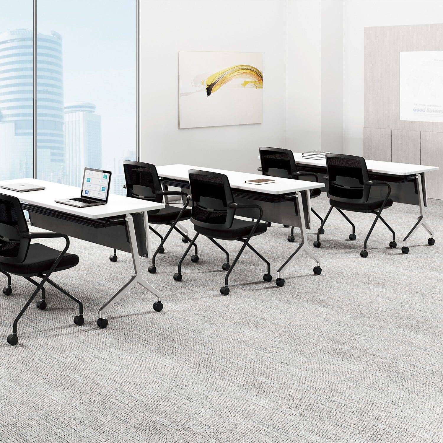 Space Saving Stackable Nesting Chairs - Lightweight & Durable for Home, Office, or Outdoor Use - Perfect for Small Spaces, Parties, and Extra Seating