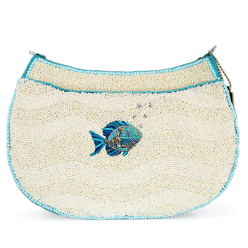 Stylish Mary Frances Fish Harmony Crossbody Handbag for Women | Trendy Vegan Leather Purse with Unique Fish Design | Perfect for Everyday Use, Travel & Special Occasions