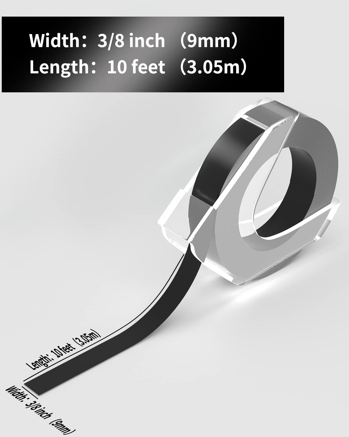 Zodzi Embossing Label Tape 3/8