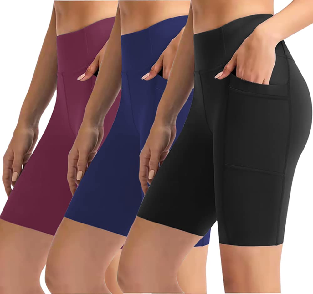 High Waist Biker Shorts for Women - 8