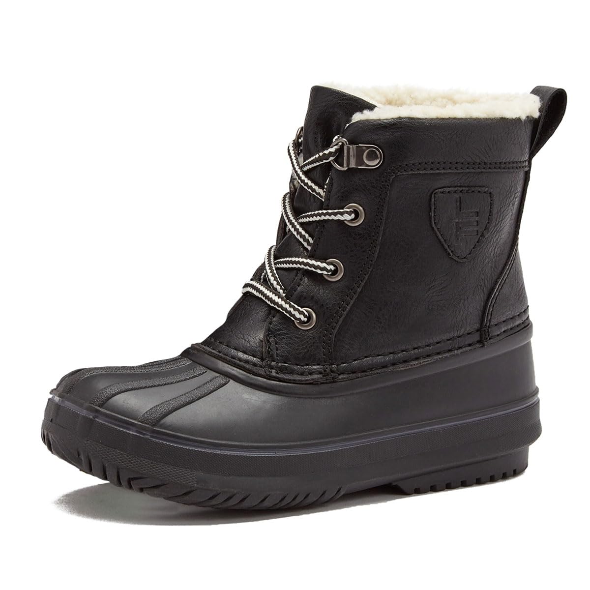 LONDON FOG Warrington Insulated Waterproof Snow Boots for Kids - Winter Duck Boots for Boys & Girls (Toddler to Big Kid Sizes 11-7) - Perfect for Snow Play, School & Outdoor Winter Activities