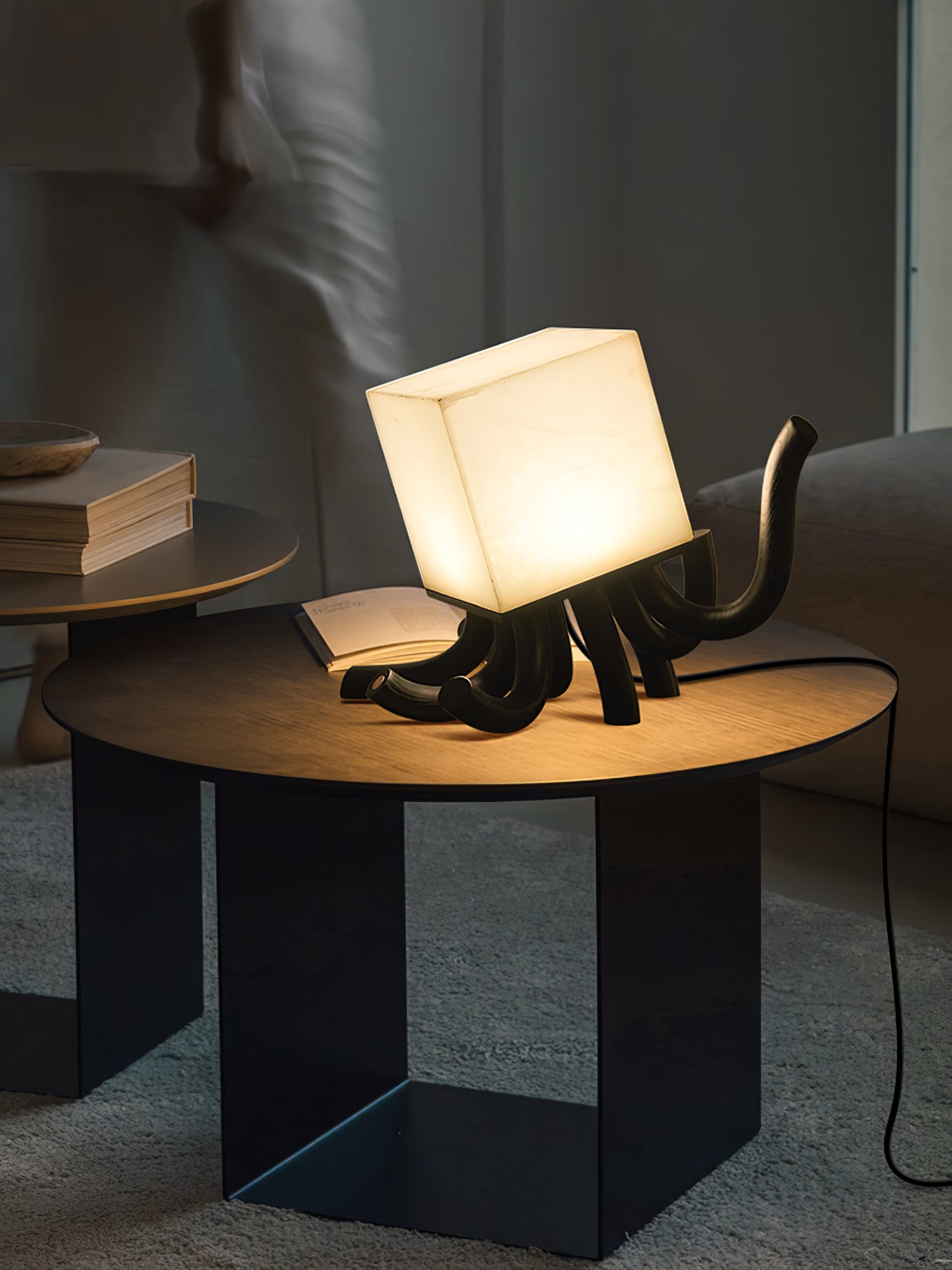 Modern Octavia Table Lamp - Adjustable LED Desk Light with USB Port for Bedroom, Office & Study - Warm White & Cool White Lighting Modes