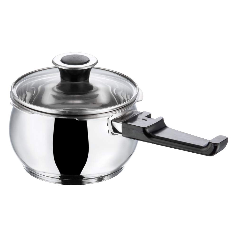 Vinod 2.5 Liter Splendid Plus Stainless Steel Pressure Cooker - Fast & Safe Cooking for Rice, Beans, Soups & Indian Dishes | Perfect for Home Kitchens & Camping