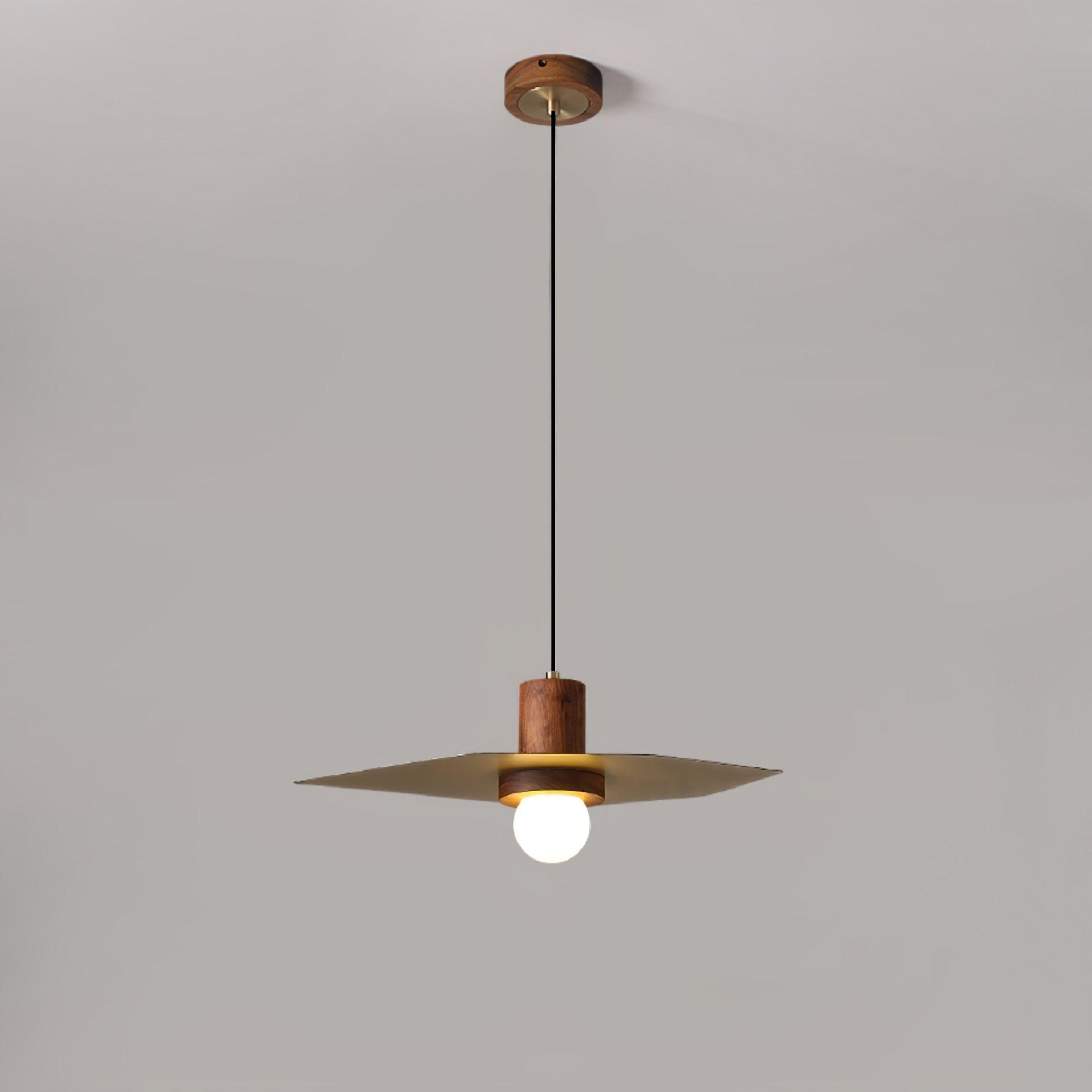 Walnut wood & Brass