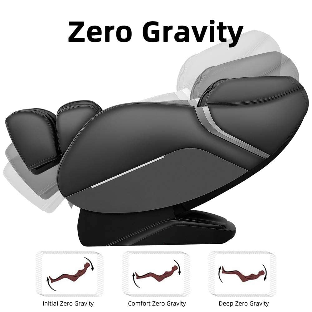 iRest 2025 SL Track Full Body Zero Gravity Massage Chair with Bluetooth Speaker, Air Compression, Heating & Foot Roller - Perfect for Home Office Relaxation & Pain Relief Therapy