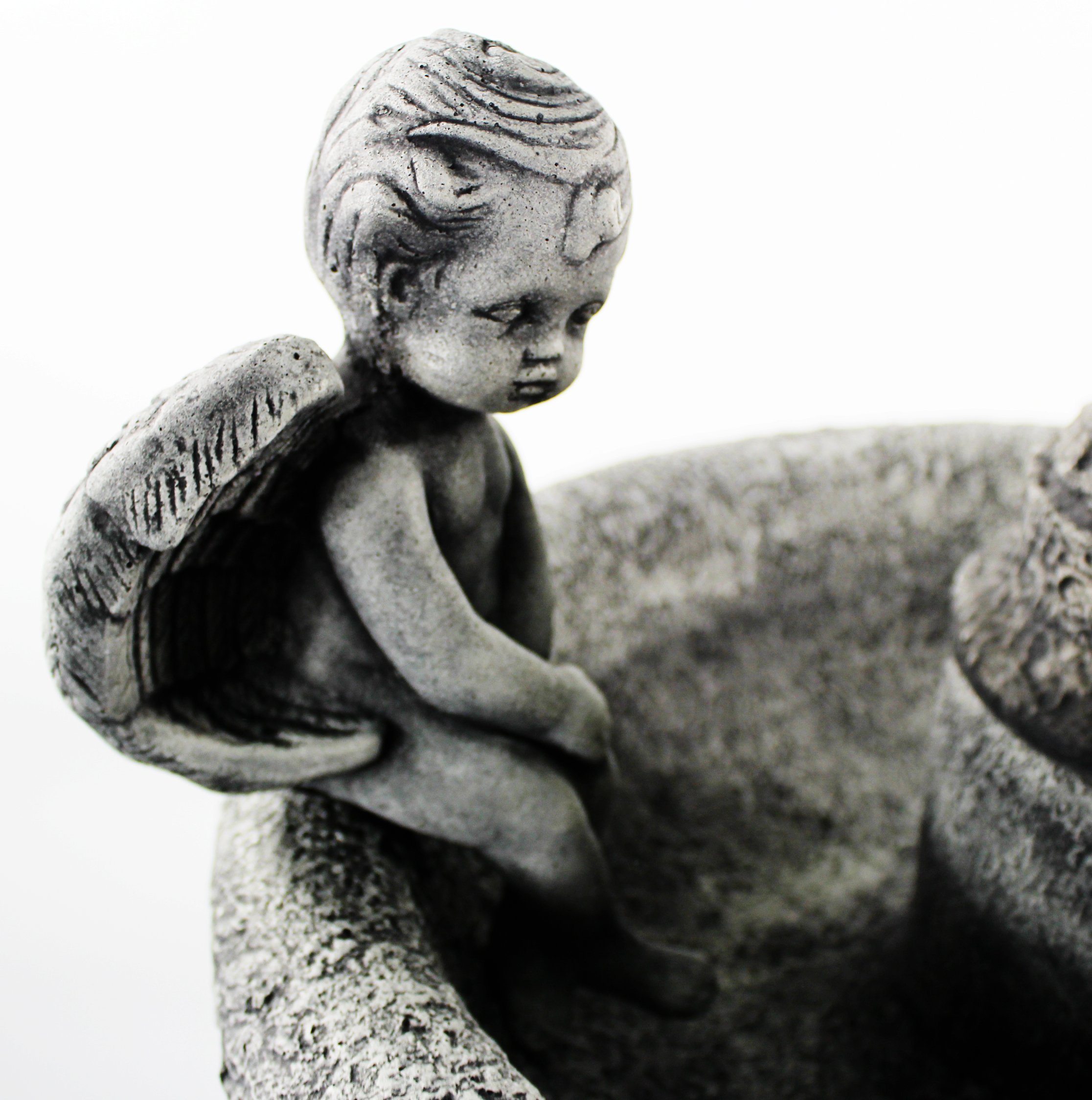 Ravello Two-Tier Angel Religious Water Fountain - Outdoor Garden Decor for Patio, Yard, and Meditation Spaces