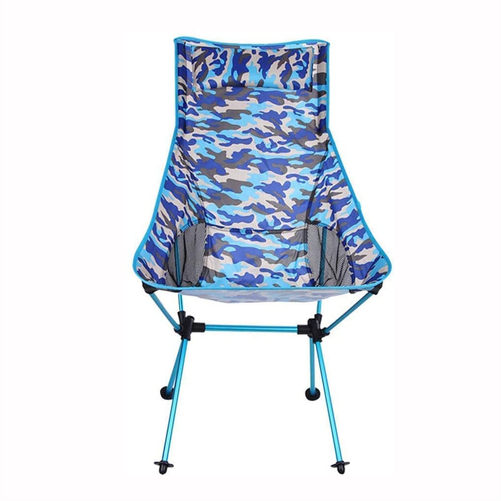Lightweight Folding High Back Camping Chair with Headrest - Portable Compact Outdoor Chair for Camping, Travel, Picnic, Festival, Hiking & Backpacking - Perfect for Beach, Backyard, Concert and Tailgating