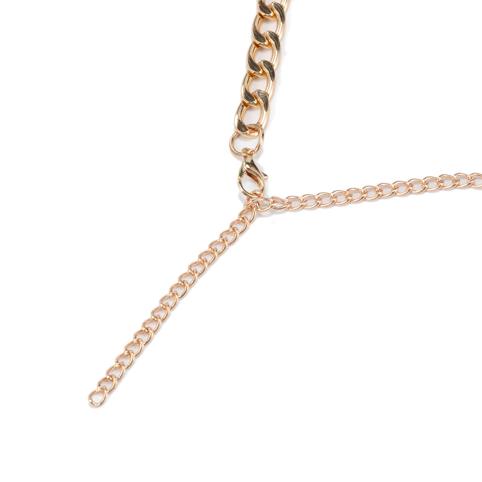 Women's Dressy Flat Sandals with Clear Strap & Chain Detail - Comfortable Summer Strappy Sandals for Casual Outings, Beach, and Evening Wear - Size 10