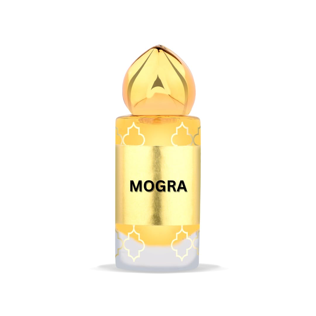 Premium 10ML Mogra Traditional Men's Perfume Oil - Long Lasting Floral Attar & Ittar (0.33 Fl Oz) | Free Shipping | Perfect for Daily Wear, Special Occasions & Gifting