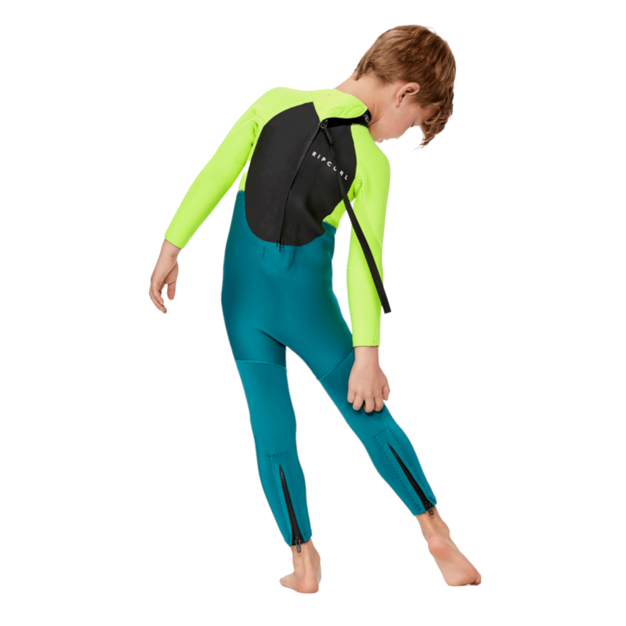 Rip Curl GROMS OMEGA 3/2 Back Zip Full Wetsuit for Men - Warm & Flexible Neoprene Surfing Suit for Cold Water - Perfect for Surfing, Diving & Water Sports