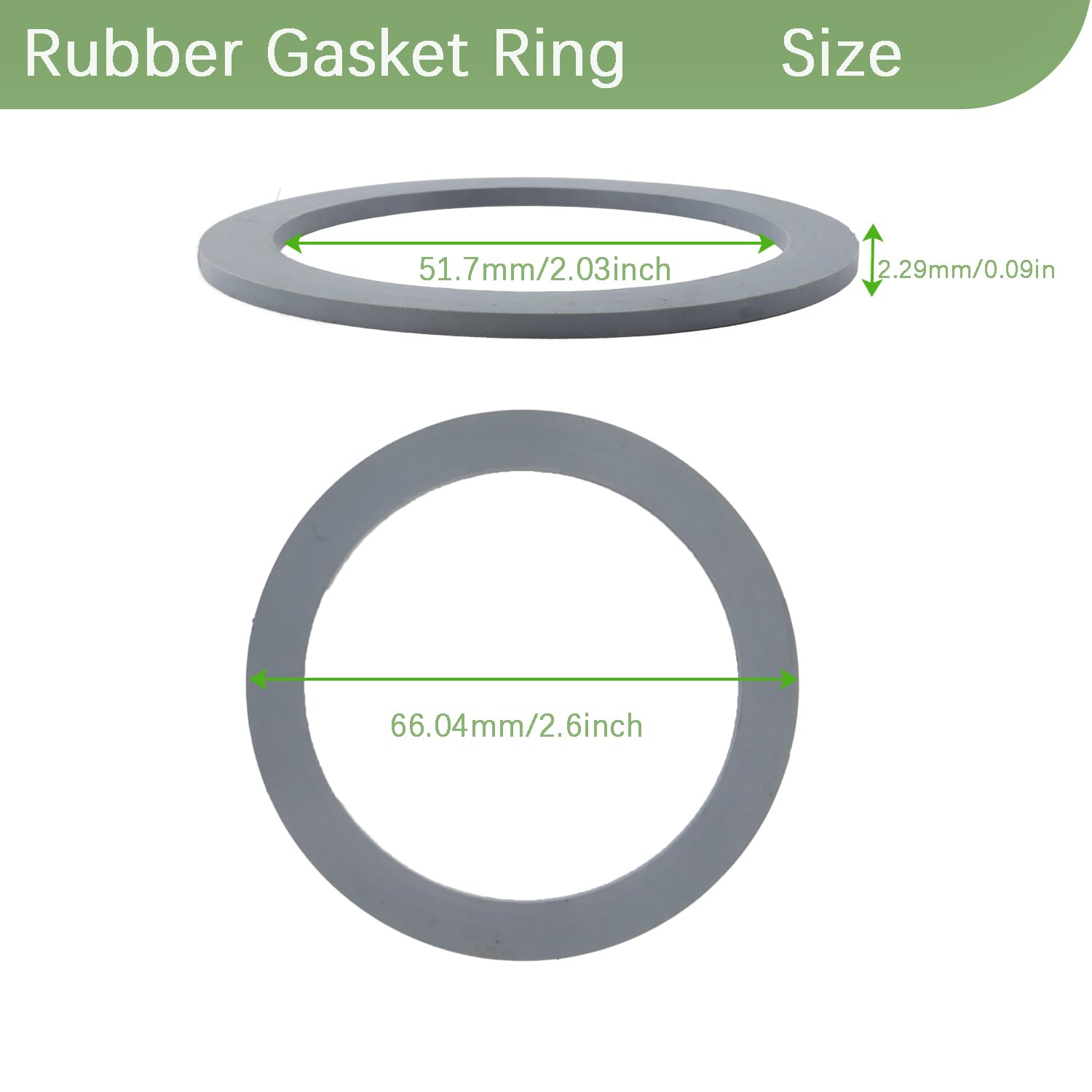 6-Piece Blender Rubber Ring Replacement Kit - Compatible with Oster & Osterizer Blenders - Durable Rubber Gaskets & Seals for Smooth Blending - Perfect for Smoothies, Juices & Food Prep