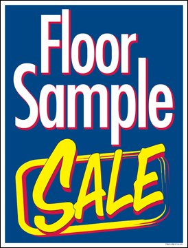 Floor Sample Sale Window Sign Posters - 38