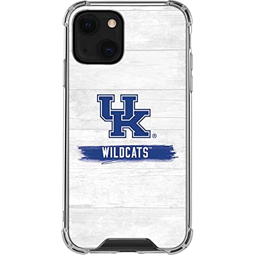 Official UK Kentucky Wildcats Wood Design Clear Phone Case for iPhone 13 - Slim Protective Cover with Scratch Resistance | Perfect for Basketball Fans, Game Days & School Spirit Accessories
