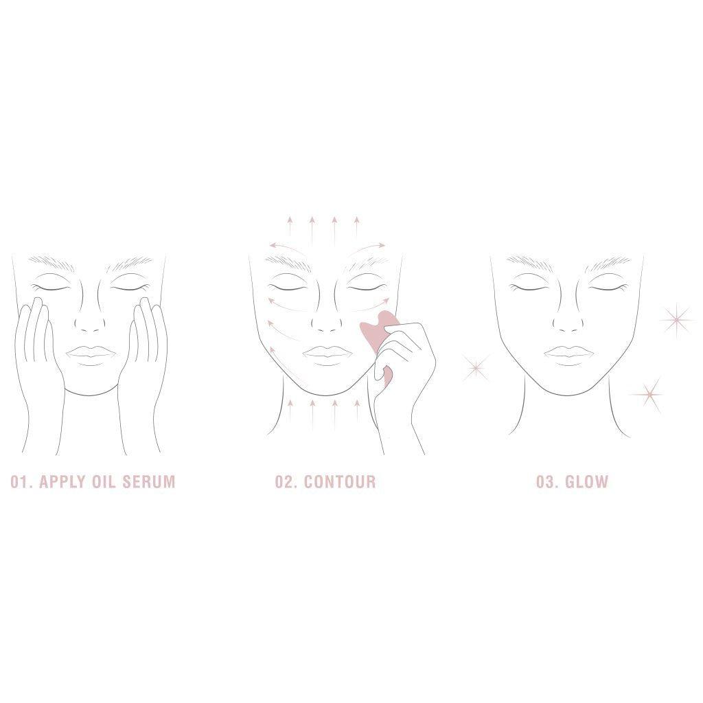 Rose Quartz Gua Sha Stone - Natural Crystal Facial Massage Tool for Glowing Skin | Relaxation & Anti-Aging Skincare Routine | Perfect for Home Spa & Self-Care