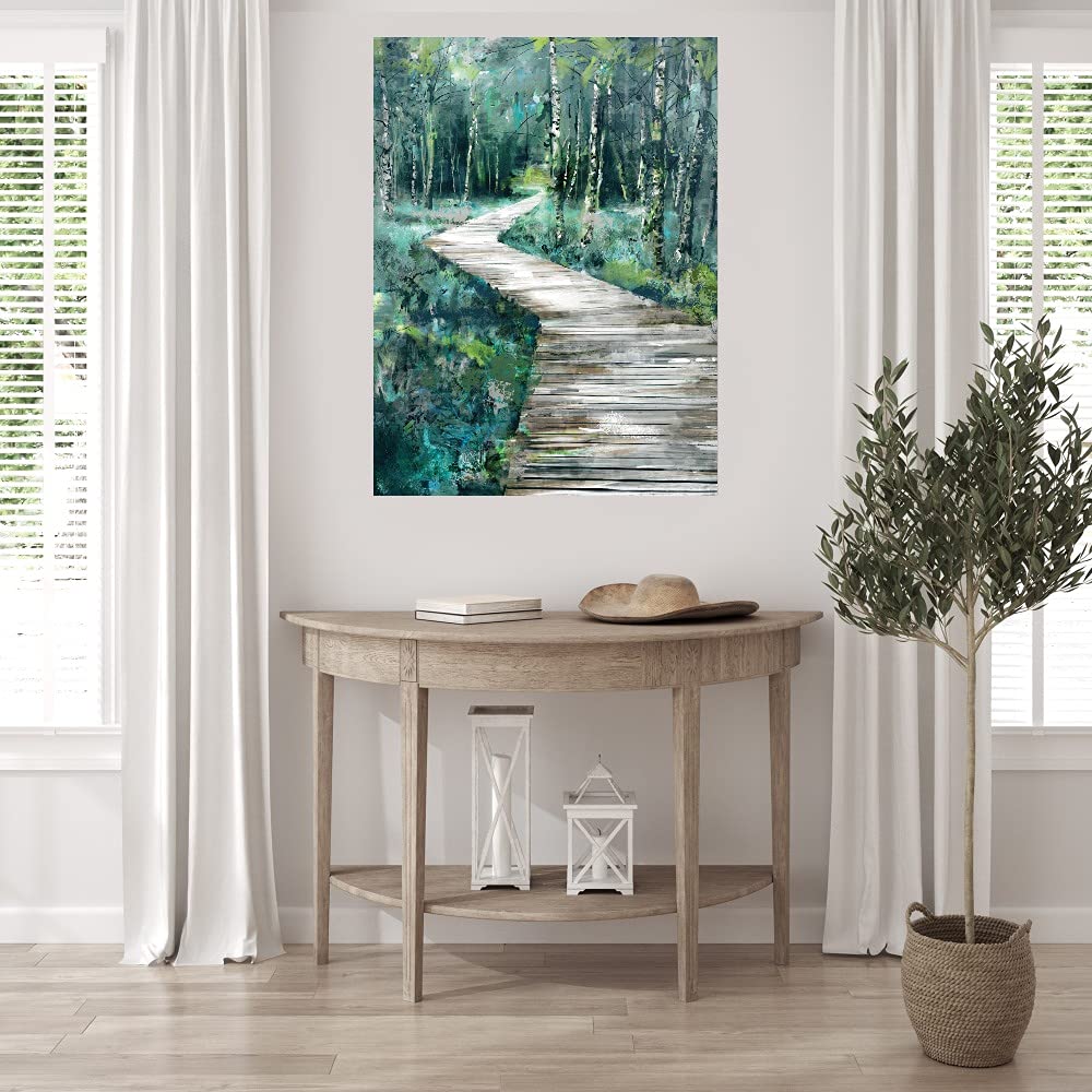 Fine Art Canvas Wall Decor - Le Sentier by Artist Studio Arts - 42x56 Inches - Ready to Hang - Perfect for Living Room, Bedroom, Office & More - Enhance Your Home, Bar or Dining Space with Elegant Canvas Art