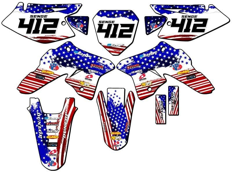 2008-2025 Suzuki DRZ125 Graphics Kit - Full Body Decal Sticker Set with Rider ID | Compatible with DR-Z125 | Motocross & Dirt Bike Customization