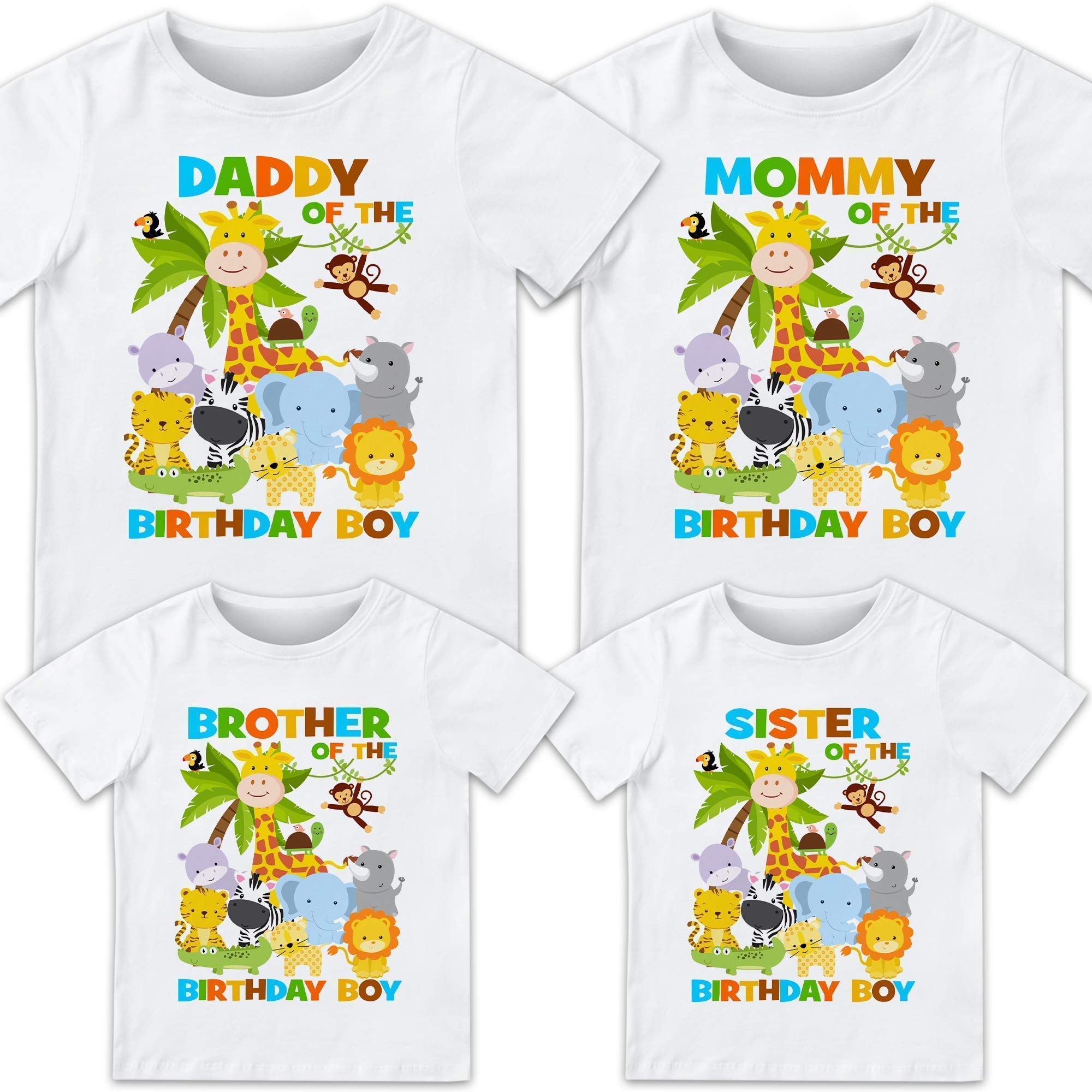 Jungle Safari Birthday T-Shirt for Family - Zoo Themed Matching Shirts for Kids & Adults - Perfect for Jungle Parties, Zoo Adventures & Birthday Celebrations