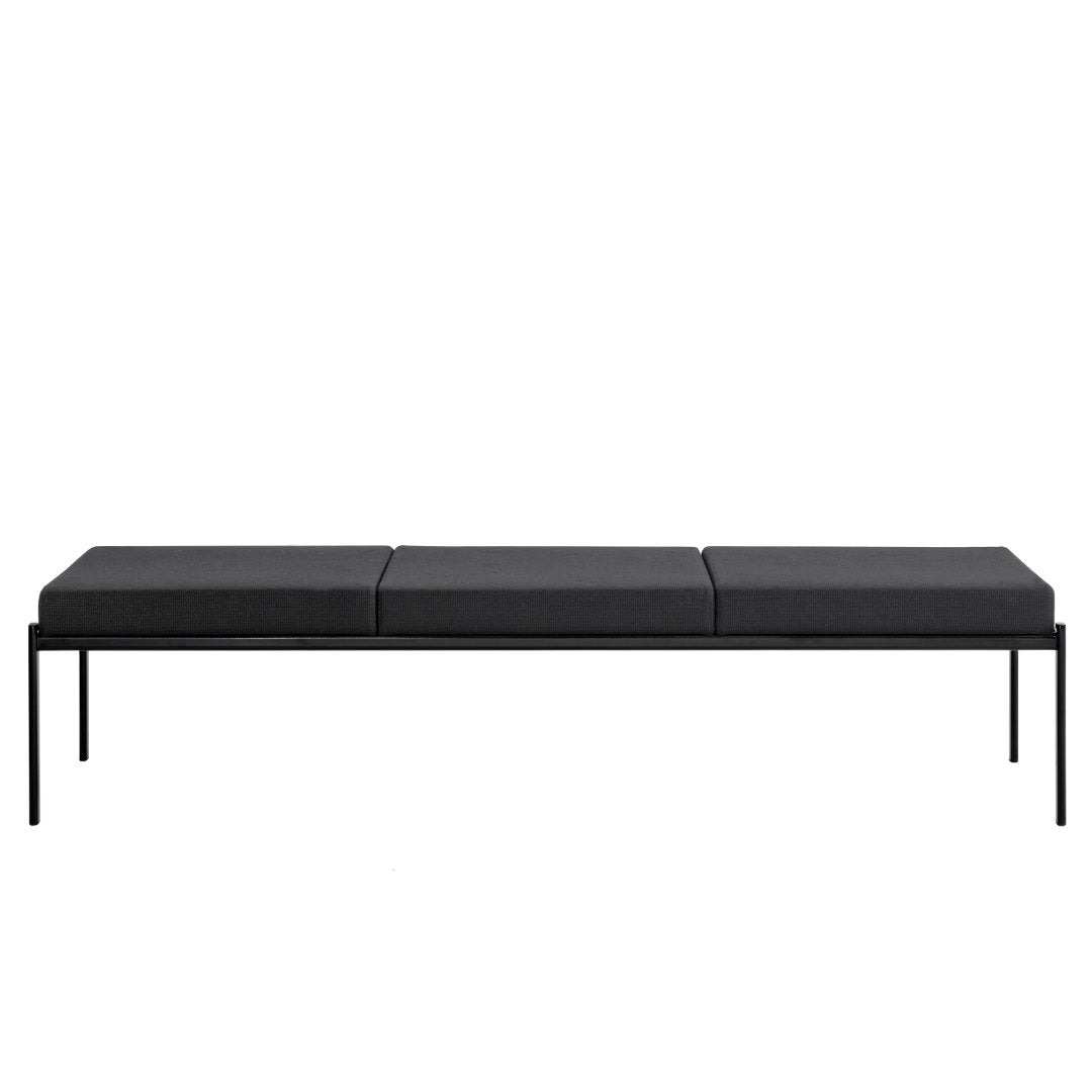 Kiki Bench - 3 Seater Wooden Sofa for Living Room, Patio & Entryway - Modern Farmhouse Style Bench with Cushion