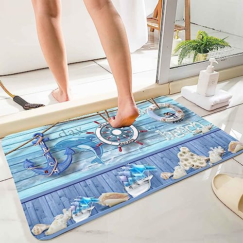 Boat Anchor Blue Plank