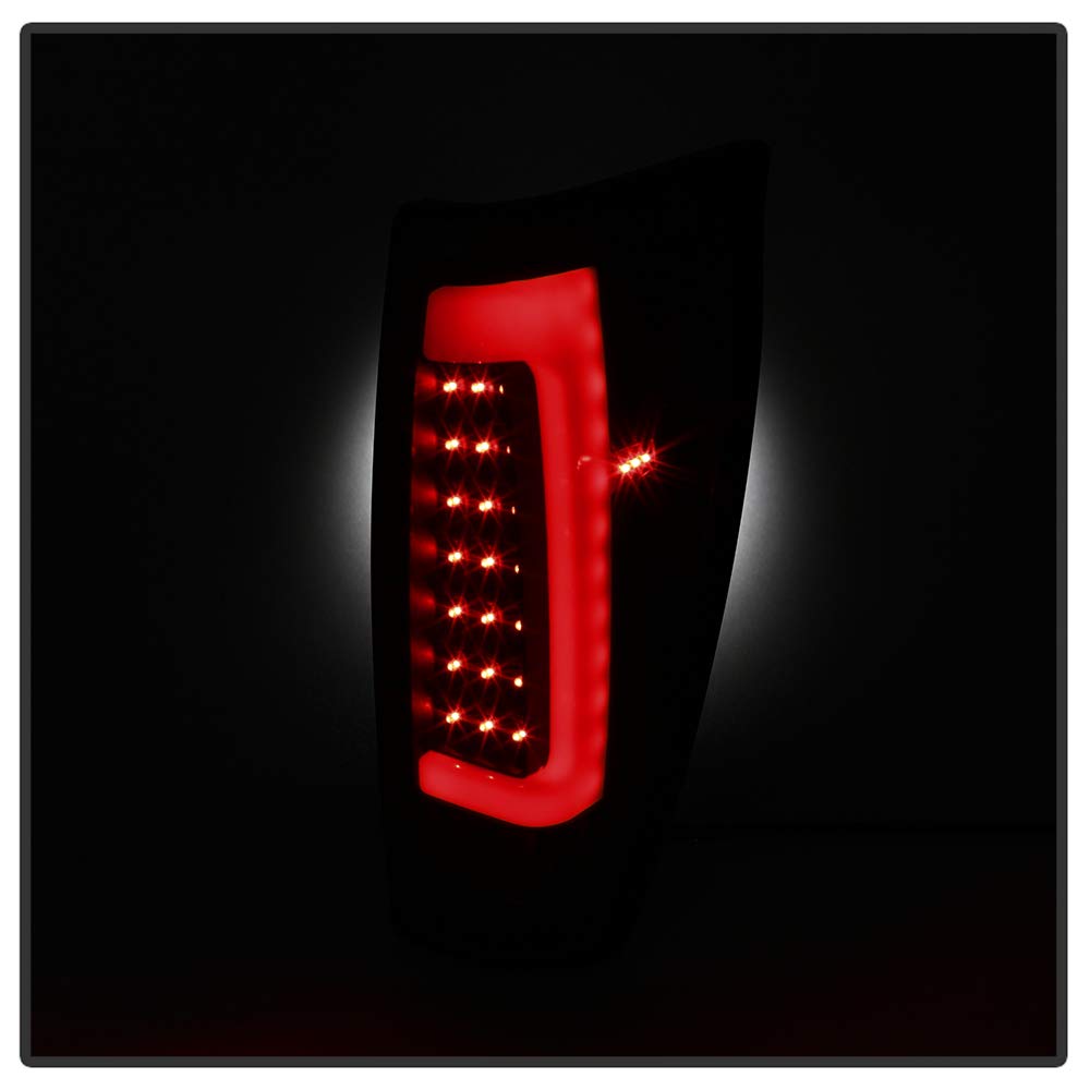 2002-2006 Chevy Avalanche Euro LED Tail Lights - Red Smoke Lens Brake Lamps for Improved Visibility & Style - Perfect for Night Driving & Car Customization